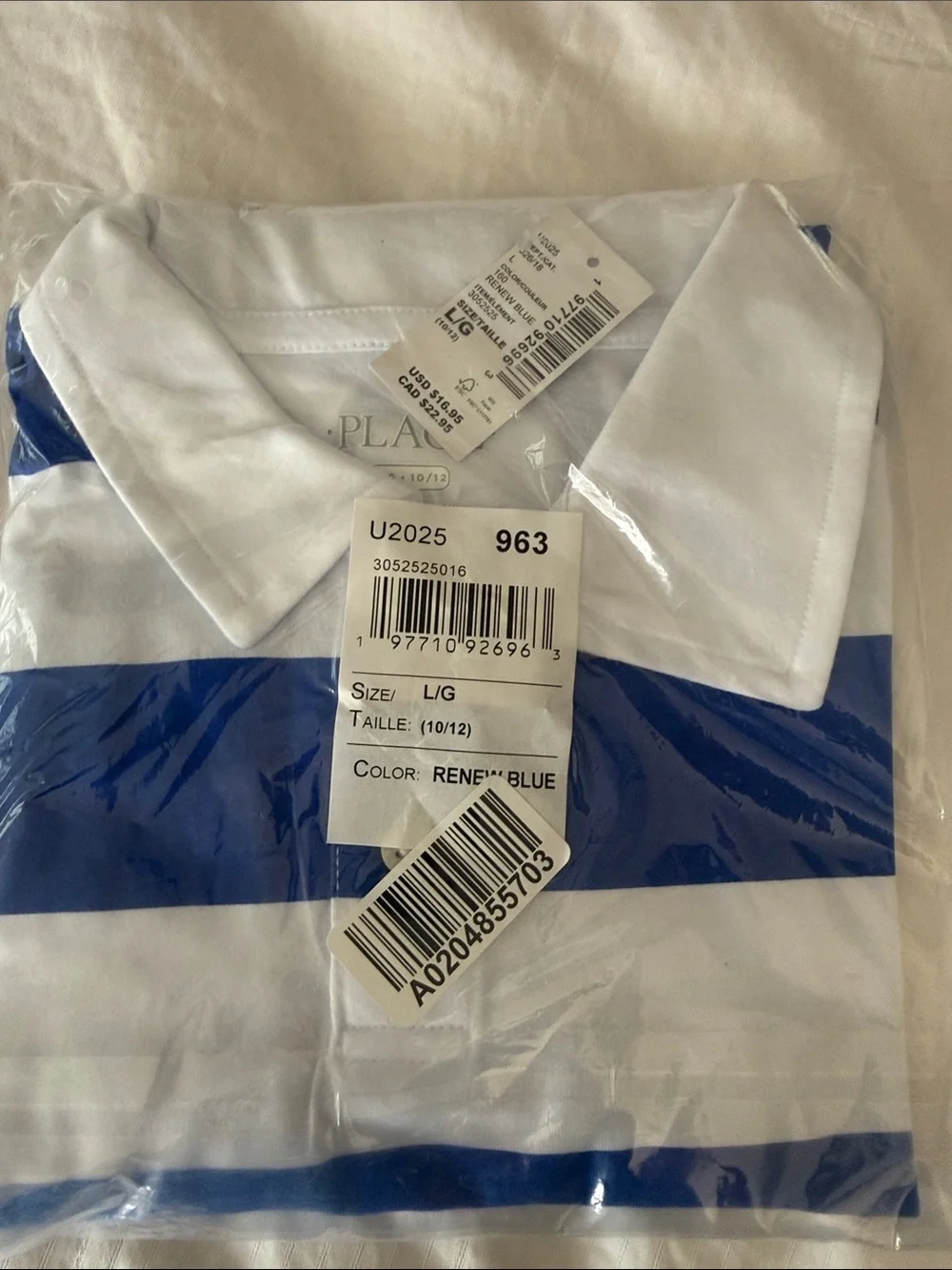 The Children's Place White & Blue Boys Short Sleeve Tee Bundle